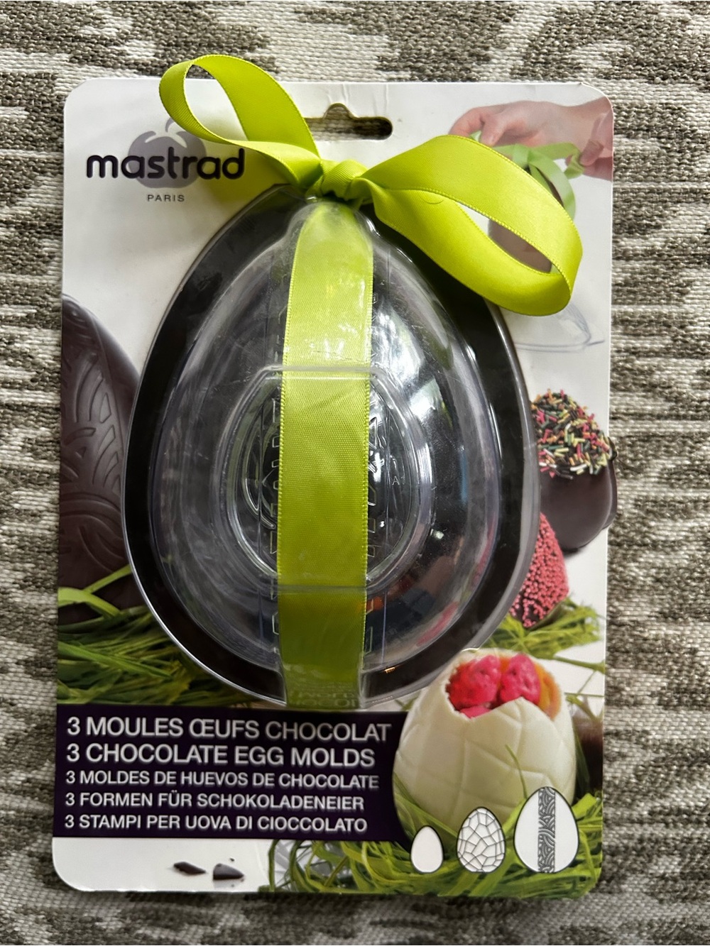 3 Chocolate Egg Molds - Easter - 3 sizes - New
